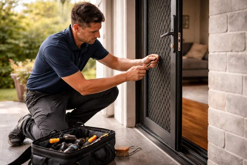 What Professional Security Door Servicing Includes